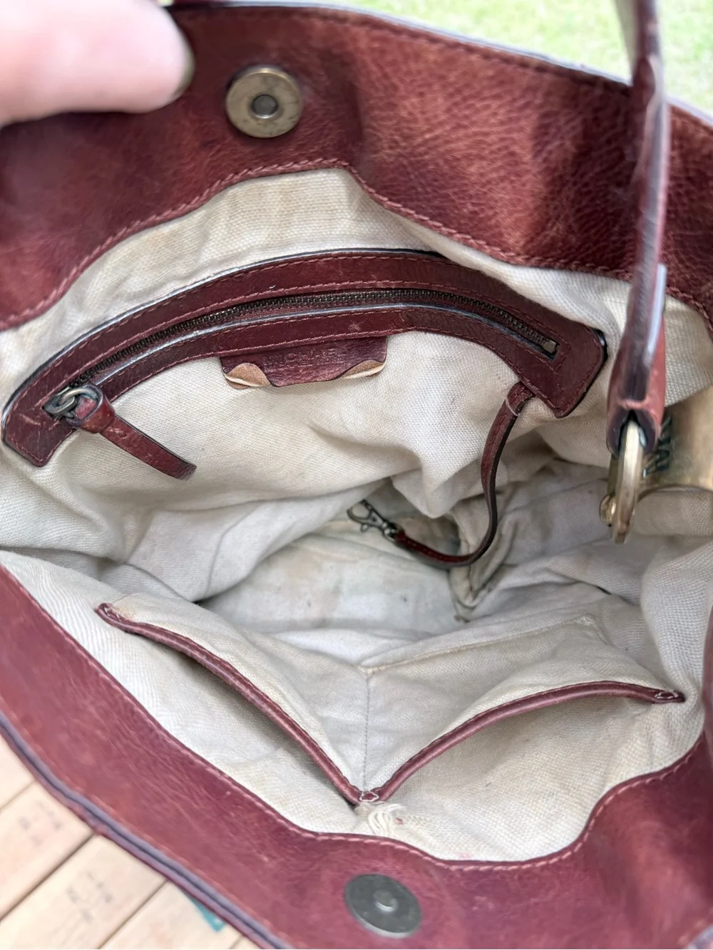 Vintage Micheal Kors Leather Hobo Bag